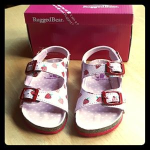 NWT! Toddler Strawberry Sandals - size 8